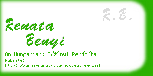 renata benyi business card